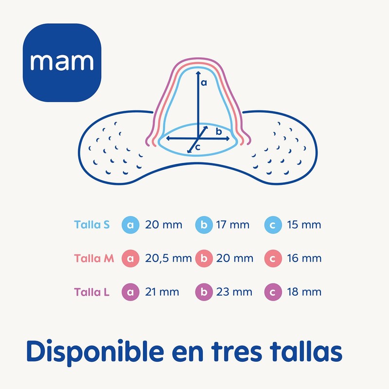 MAM Pezoneras 2 Unidades Tamaño 2