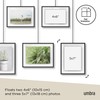 Umbra Exhibit Picture Frame Gallery Set, Adjustable Wall Collage Displays