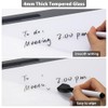 Varhomax Glass Desk Buddy Whiteboard with Storage
