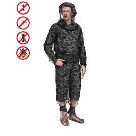 Mosquito Netting Insect Repellent Clothing Mosquito Bug Jacket Full Body Mosquito Net Suit Mosquito Shirt Proof Resistant Clothing Mosquito Head Net Mesh Jacket Fishing Suit Bug Shirt