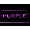 ADVPRO Caution Watch Your Step LED Neon Sign Purple 12"