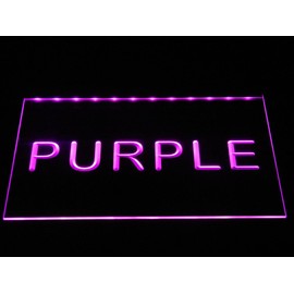 ADVPRO Caution Watch Your Step LED Neon Sign Purple 12" x 8.5" st4s32-m635-p