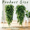 Fake Trailing Plant 2 Pack, Hanging Plant Eucalyptus & Persian