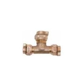 LEGEND VALVE AND FITTING 313-395NL T-4441 No Lead Copper Tube Size Pack Joint X Pack Joint Water Service Tee, 1"