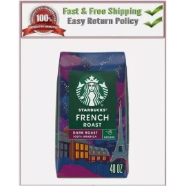 Starbucks Dark French Roast Ground Coffee, 40 oz.
