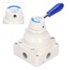 Air Hand Valve Pneumatic Rotary Lever Flow Control 3 Position