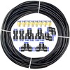 ERGAOBOY Black 10M Polyurethane PU Air Hose Pipe Kit, 6mm