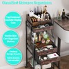 HapiRm Floor Makeup Organizer Storage - Vanity Skincare Make Up