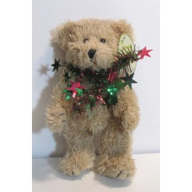 B&D Bear Co. Plush Christmas Teddy Bear 7 inches Tall Rare and Hard to Find