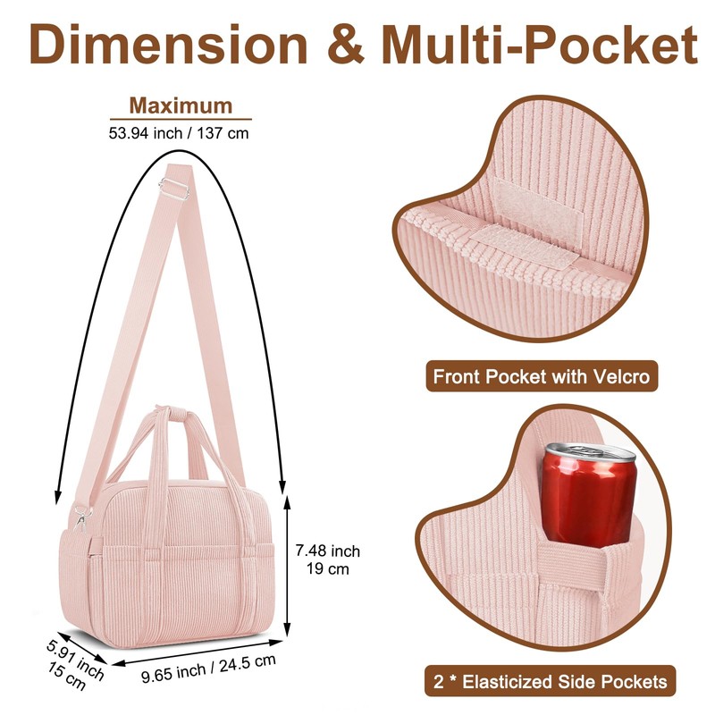 KUBYA Lunch Box Lunch Bag for Women Adults Men, Cute