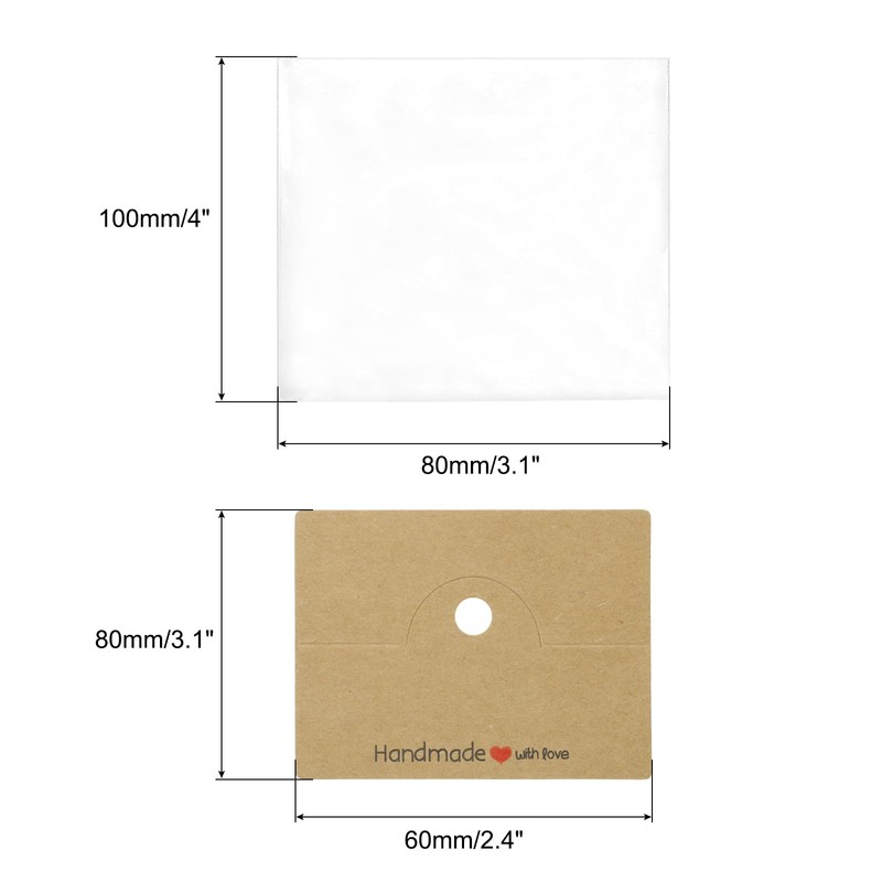 PATIKIL Jewelry Display Bags, 50 Pcs Jewelry Package Bags Small