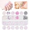 5600 pezzi di strass per nail art, 36 colori con