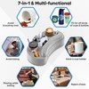 LVVIL Couch Cup Holder Pillow Tray with 6 Slots, Gaming