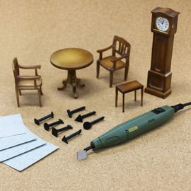 PROXXON 28594-M 8 Tip Arbor Pen Sander, Set of 4 Files Paper, Includes No. 800 File Paper