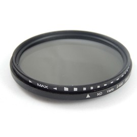 vhbw Neutral Density Filter ND Filter ND Fader Variable ND2-400 55 mm Compatible with Digital Camera, Analogue Camera