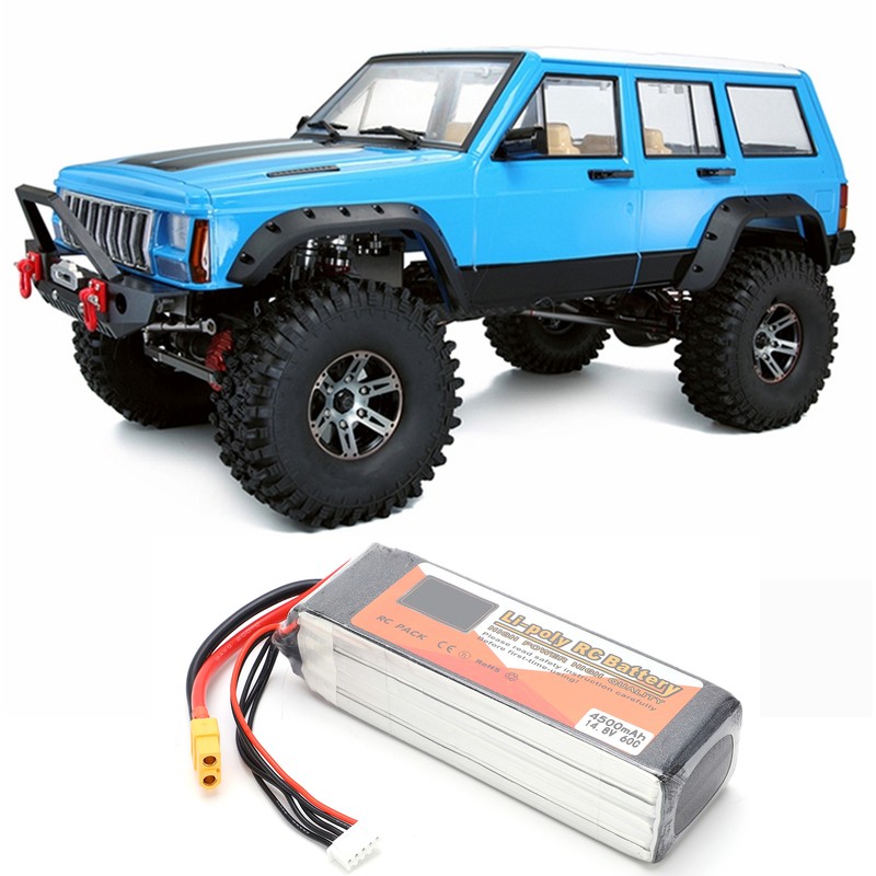 14.8V 4500mAh 4S 60C Lipo Battery Pack with XT60 Plug