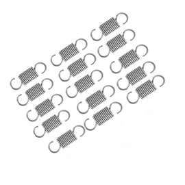 15 Pieces Tension Springs, 1.2 x 8 x 30 mm Tension Spring Double Hook Stainless Steel Wire Diameter, Spring with Double Hook in S Shape