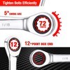 WORKPRO 7-Piece Ratcheting Combination Wrench Set, 72 Teeth, Cr-V Constructed,