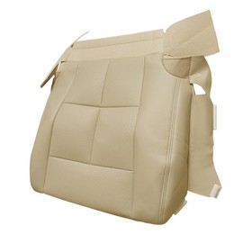 Lskioer Front Driver Bottom Perforated Leather Seat Cover Tan Fits for Lincoln Navigator 2007-2014, Luxury Car Seat Cover Protector Replacement