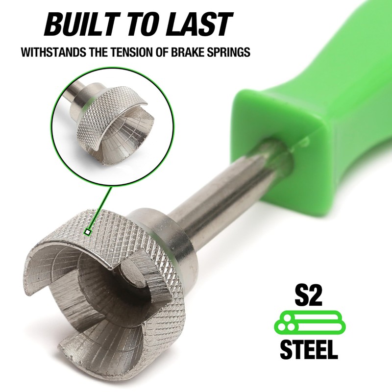 OEMTOOLS 25056 Drum Brake Spring Tool, Drum Brake Tool Removes