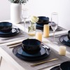 LERATIO Ceramic Plate Set of 6,8.5 Inch Reactive Glaze Light