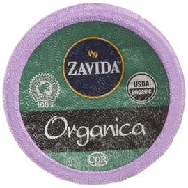 Zavida Organic Single Serve Coffee Capsule, Compatible with Keurig K-Cup Brewers, 24-Count