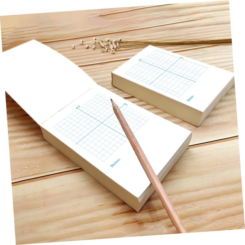 NUOBESTY 4pc Number-line Exercise Books Axis Graph Paper Math Drawing