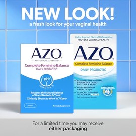 AZO Complete Feminine Balance Women's Daily Probiotic | Clinically Proven to Help Protect Vaginal Health | Clinically Shown to Work in 7 days* | 30 co
