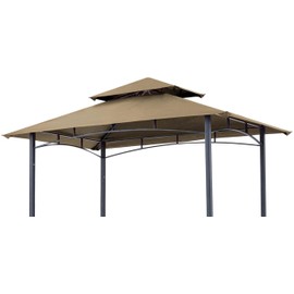 SCOCANOPY Replacement Canopy Grill BBQ Gazebo Roof Top, for Gazebo Model L-GG001PST-F,(Beige)