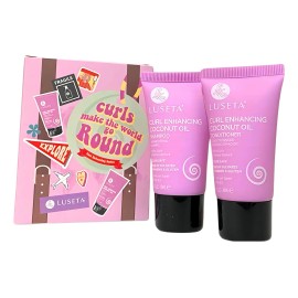 Luseta Curl Enhancing Coconut Oil Travel Set 2x30ml Shampoo en botella de 60mL por 2 packs