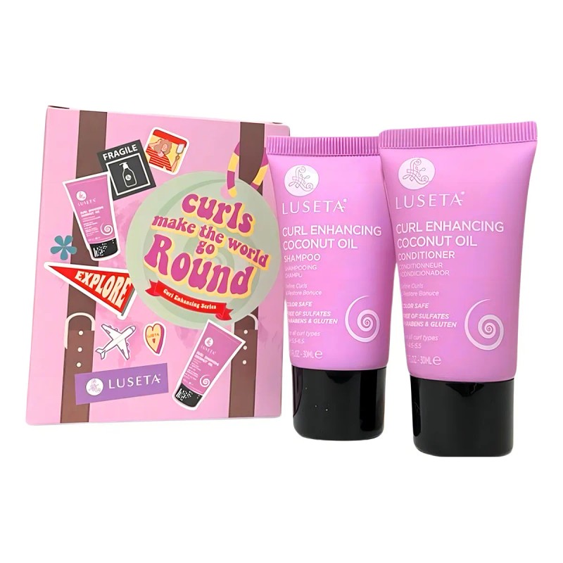 Luseta Curl Enhancing Coconut Oil Travel Set 2x30ml Shampoo en