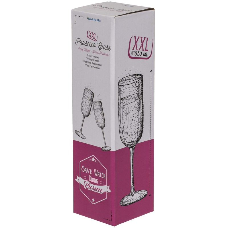 Out of the blue Prosecco Glass Save Water Drink Prosecco