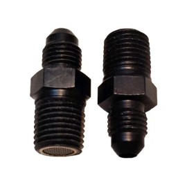 PROFLO PRODUCTS 4AN to 1/4 NPT NITROUS OXIDE FILTER FITTINGS BLACKset of 2