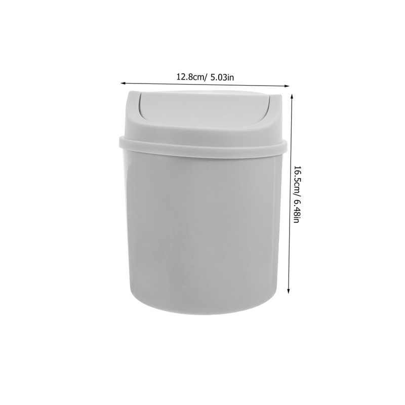 ULTECHNOVO Small Trash Can with Rotating Lid: Tiny Wastebasket for