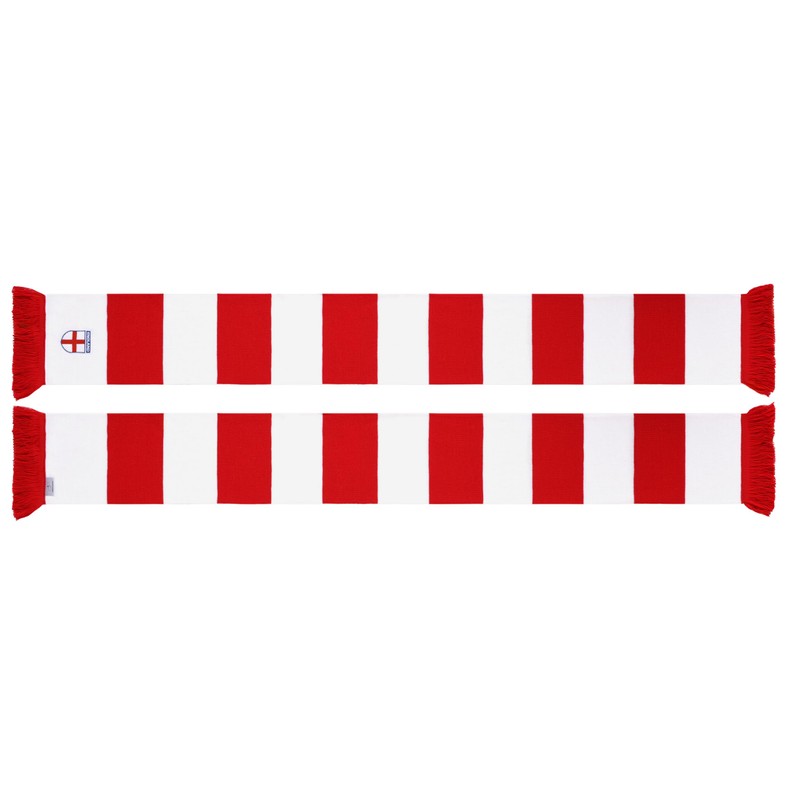 England Embroidered Knit Bar Scarf