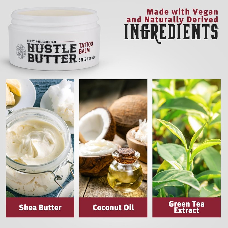 Hustle Butter Deluxe – Tattoo Butter for Before, During, &