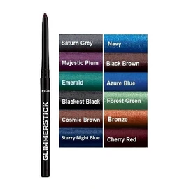 2 x Avon Glimmerstick Eyeliner Twist Up - No Need To Sharpen (Black Brown)