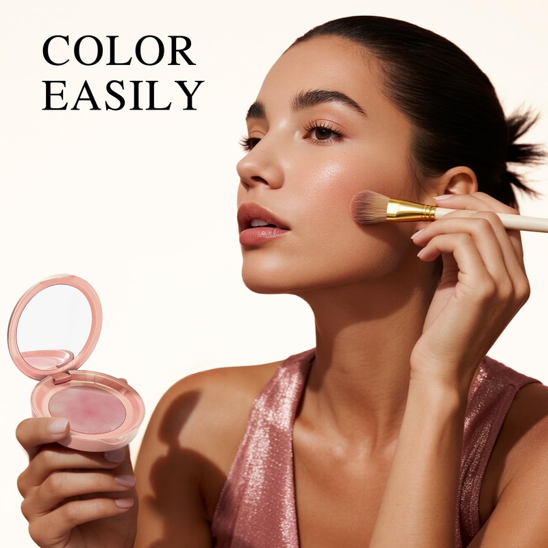 PHOFAY Luminous Blush Powder-Multi-Use Formula, Ultra-Fine & Smooth, Longer-Lasting Wear