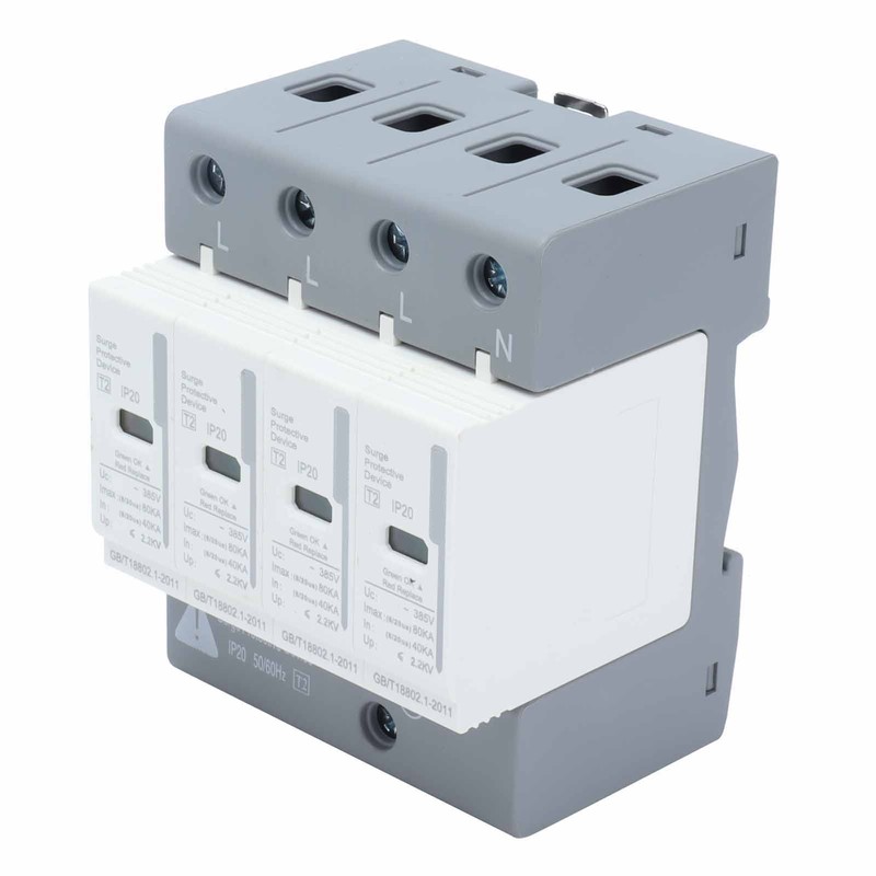 BERM Surge Protective Devices House Arrester Protector 4P 80KA SPD