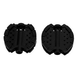 Alomejor 2 Pcs Kids Bike Pedal Plastic Children's Tricycle Pedals Child Baby Stroller Front Wheel Foot Pedal Accessories (Black)