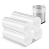 6 Gallon Small Clear Office Trash Bags, Wastebasket Trash Can