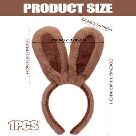 Plush Rabbit Ears Headband, Rabbit Ears Headband, Rabbit Ears Accessory, Plush Rabbit Ears Headband, Easter Gift, Cosplay, Hair Styling, Party Costume Cosplay Carnival