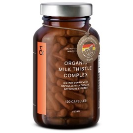 UD_Organic Milk Thistle & Artichoke Extract Complex  Rich in Silymarin & Bitters   Liver Support   Detox Supplement   120 Capsul