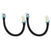 2PCS 12in Oxygen Sensor Wiring Harness Aging Resistant Black Replacement