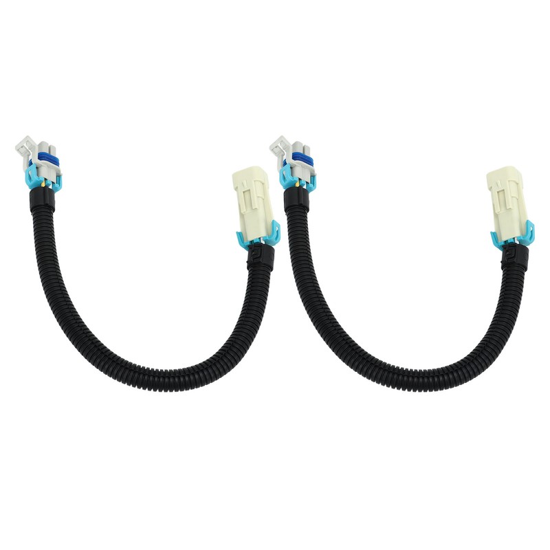 2PCS 12in Oxygen Sensor Wiring Harness Aging Resistant Black Replacement