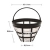 EsiFare Reusable Coffee Filter, Cone Coffee Filter, Stainless Steel Nylon