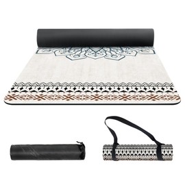 nuveti Yoga Mat Print Extra Thick TPE Non Slip Fitness Exercise Mat with Carrying Bag,72"x24" Extra Thick 6MM Exercise & Workout Mat for Yoga, Pilates Fitness and Floor Exercises