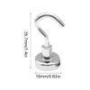 RUILILANG 6 Pack Strong Magnet Hooks, Heavy Duty Strong Magnetic