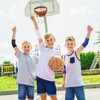 Lenwen 4 Pairs Kids Elbow Brace, 5-10 Years, Black, White,