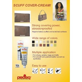 Pedag Scuff Cover Cream, Dark Brown, 1 Tube, 1.7-Ounce